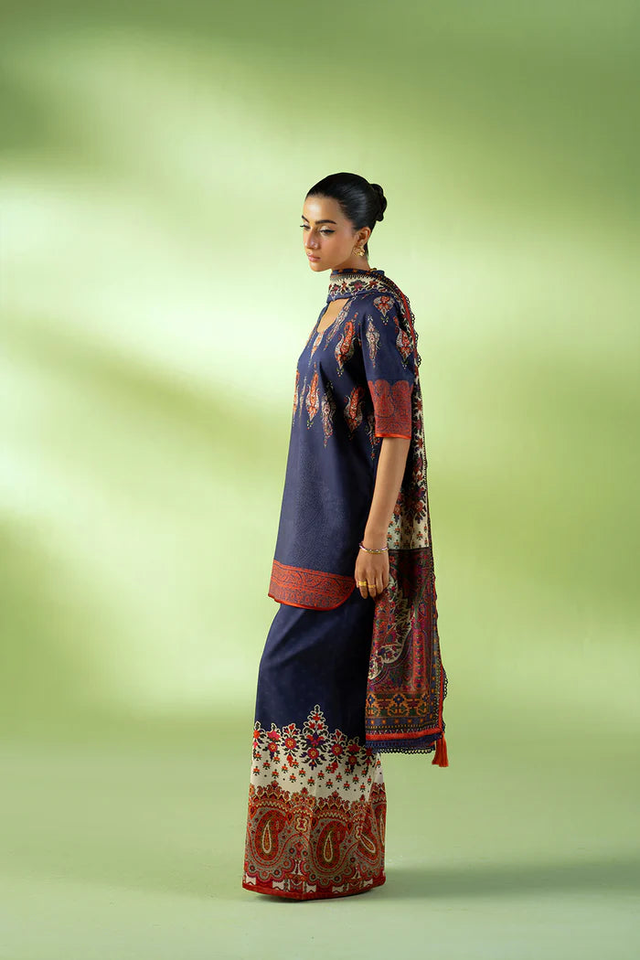 CLOUD NINE – JPU25-02 | Saira Rizwan | Joolie Prints Cambric Intermix Collection 2025