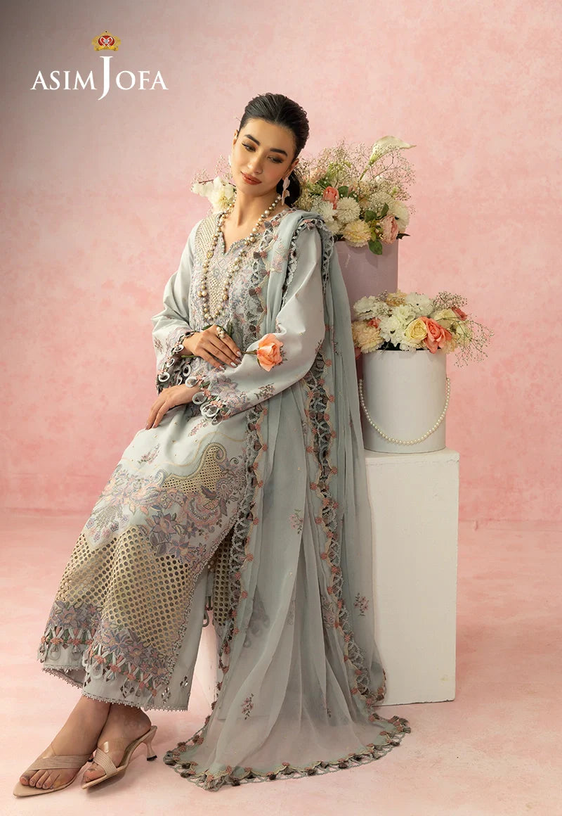 AJULW-01 | Asim Jofa | Luxury Lawn Unstitched Collection 2026
