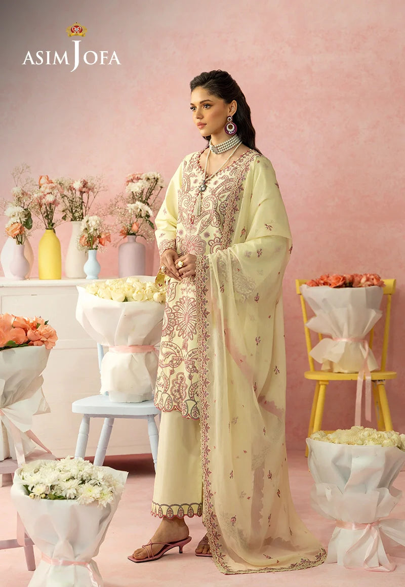 AJULW-09 | Asim Jofa | Luxury Lawn Unstitched Collection 2026