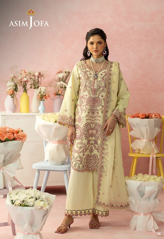 AJULW-09 | Asim Jofa | Luxury Lawn Unstitched Collection 2026