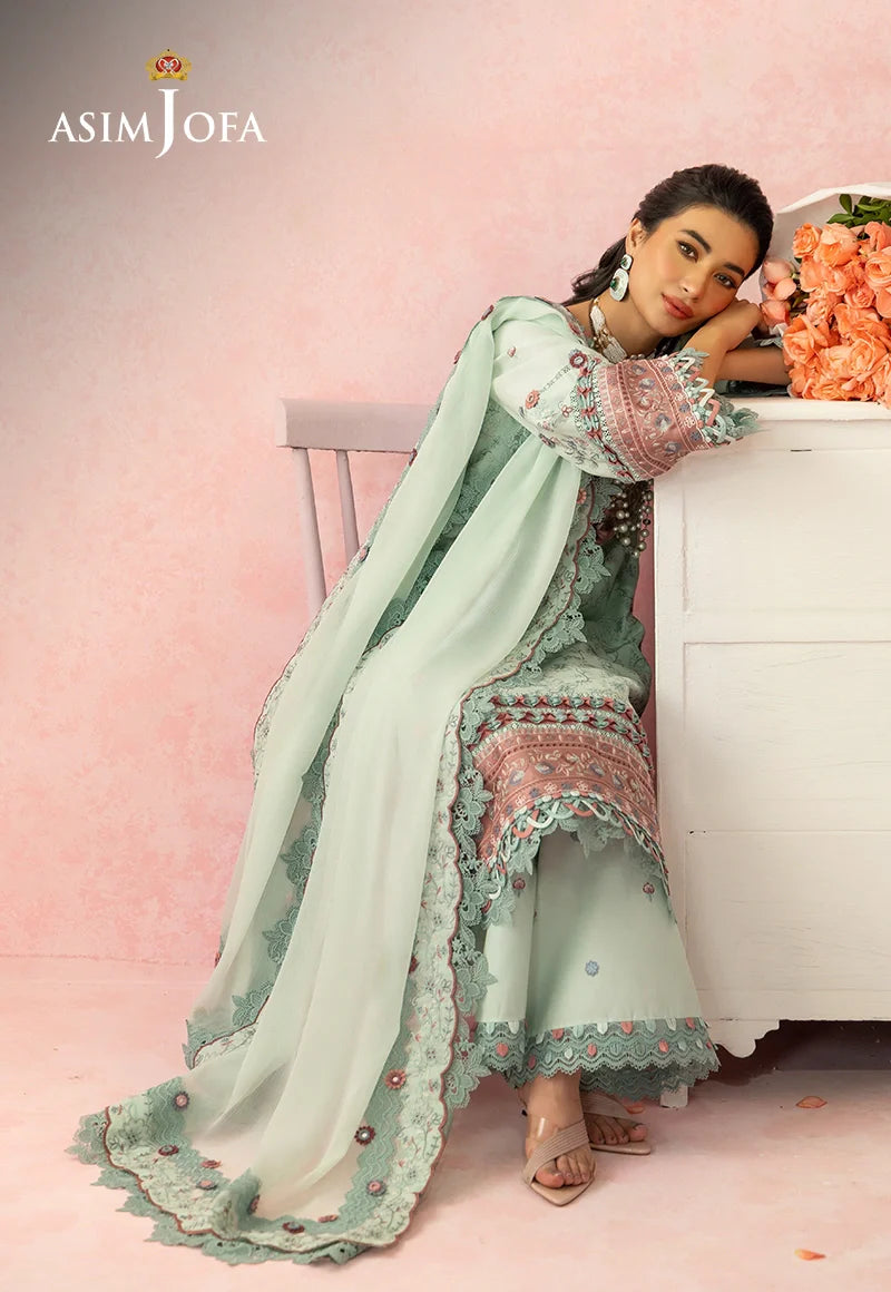AJULW-08 | Asim Jofa | Luxury Lawn Unstitched Collection 2026