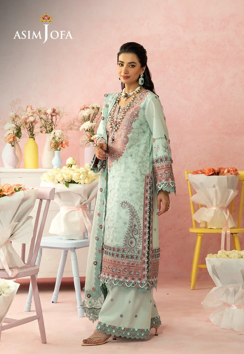 AJULW-08 | Asim Jofa | Luxury Lawn Unstitched Collection 2026