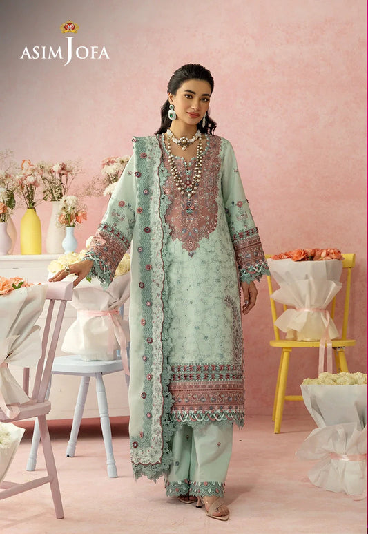 AJULW-08 | Asim Jofa | Luxury Lawn Unstitched Collection 2026