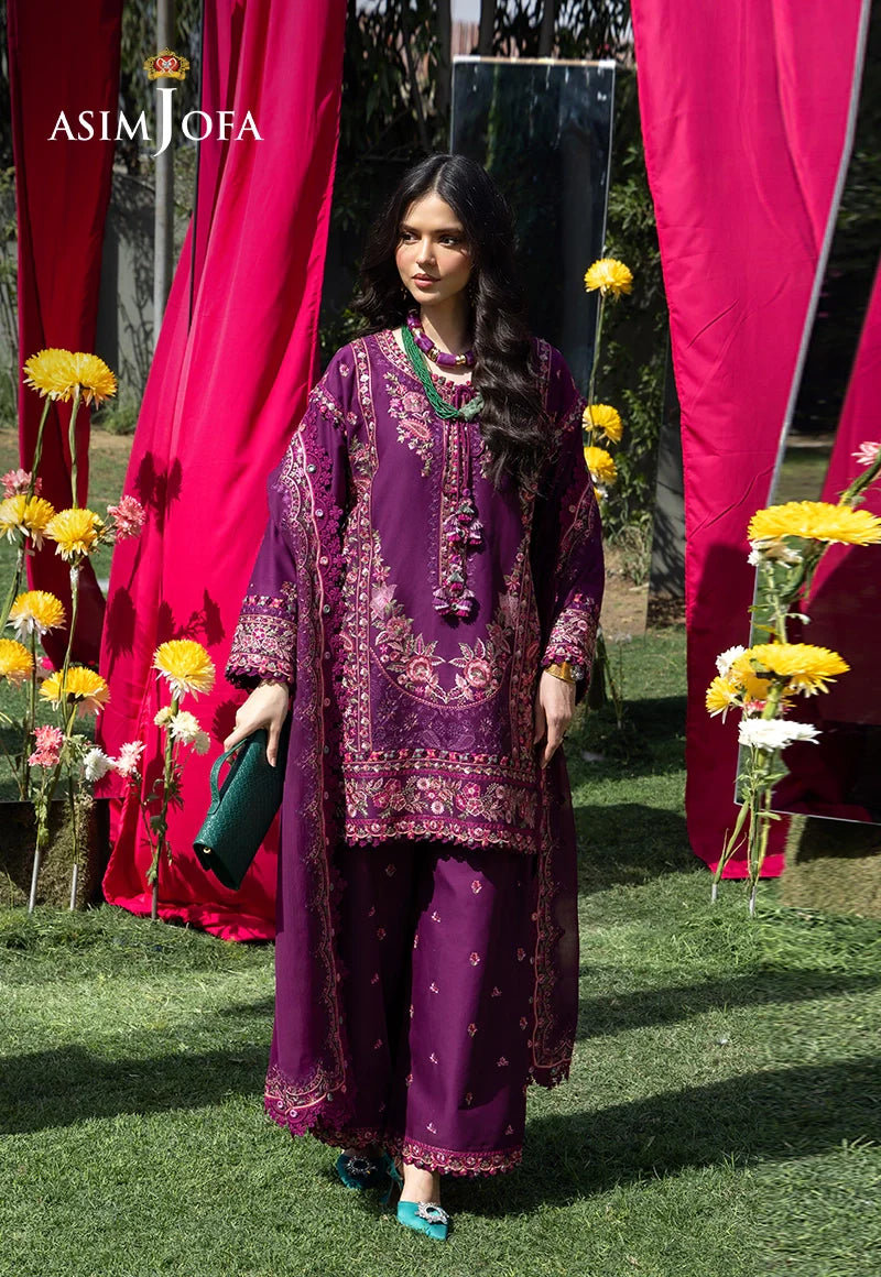 AJULW-07 | Asim Jofa | Luxury Lawn Unstitched Collection 2026