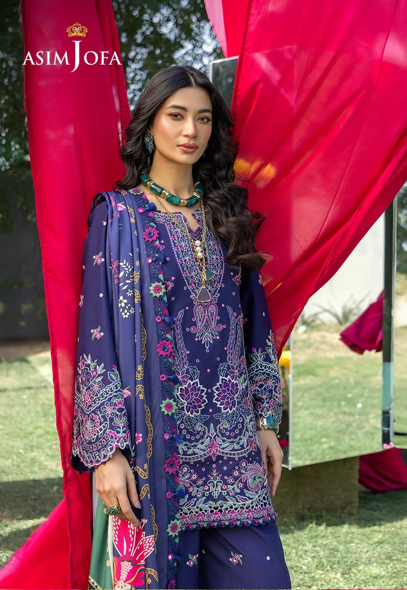 AJULW-03 | Asim Jofa | Luxury Lawn Unstitched Collection 2026
