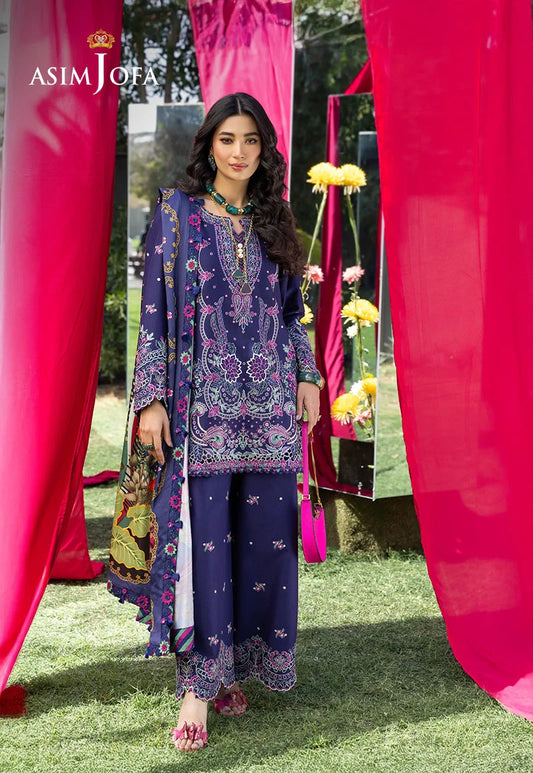 AJULW-03 | Asim Jofa | Luxury Lawn Unstitched Collection 2026