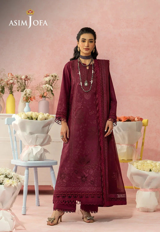 AJULW-12 | Asim Jofa | Luxury Lawn Unstitched Collection 2026