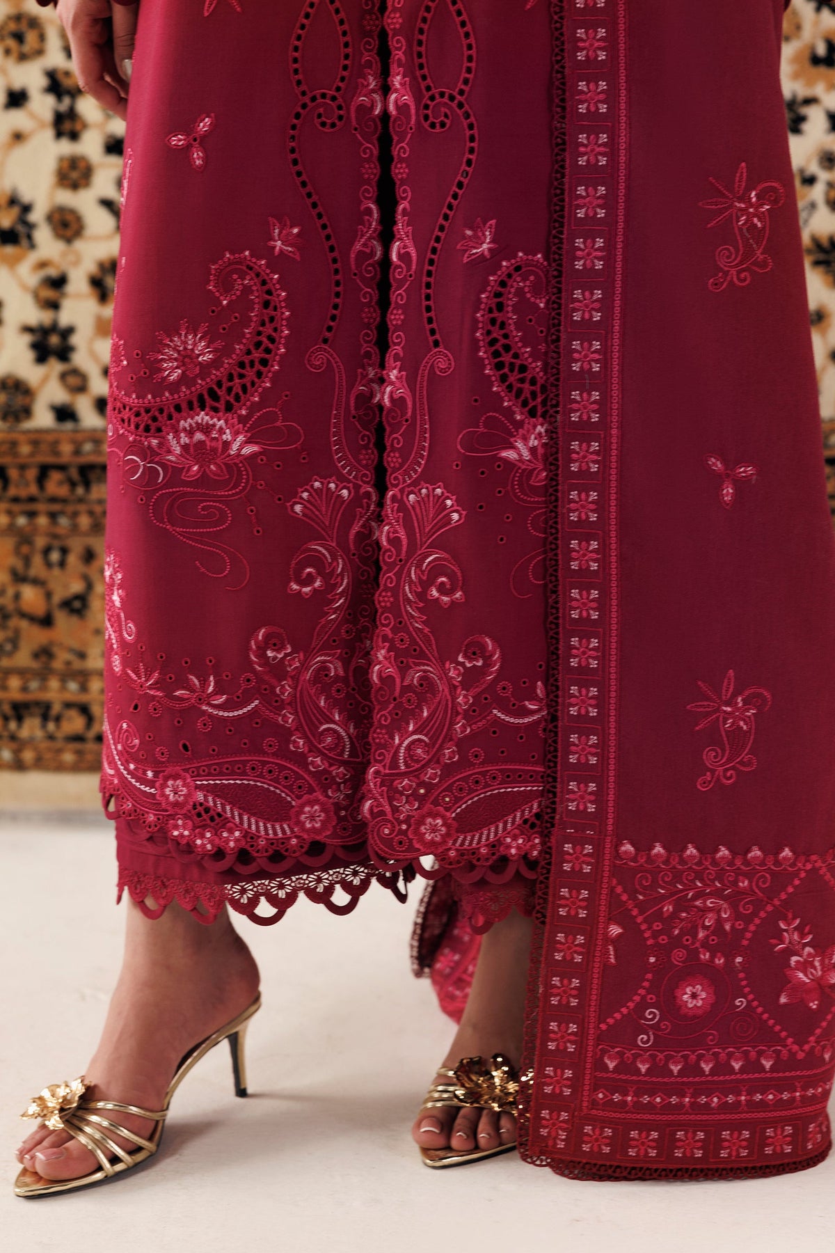 QLW-02 ALEENA | Qalamkar | Qline Linen Collection 2026