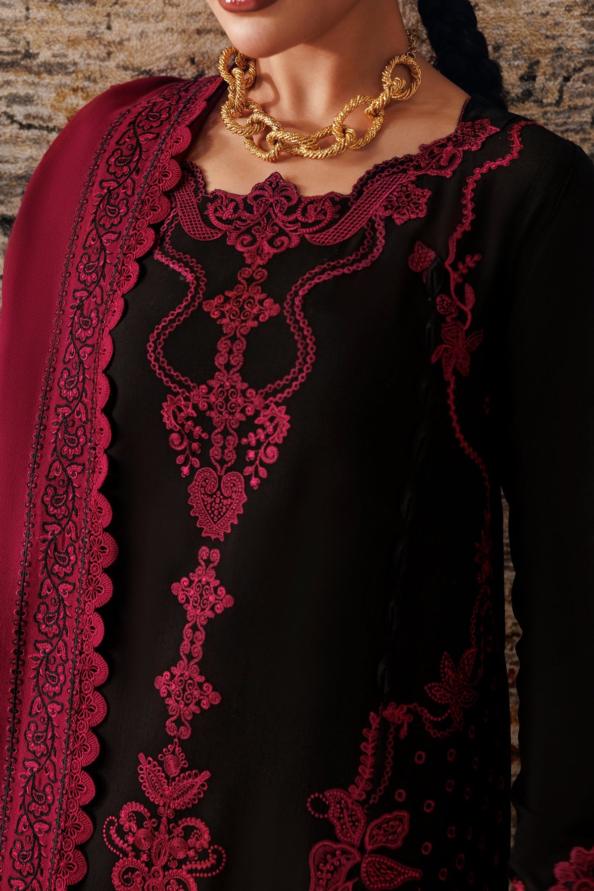 QLW-12 Yani | Qalamkar | Qline Linen Collection 2026