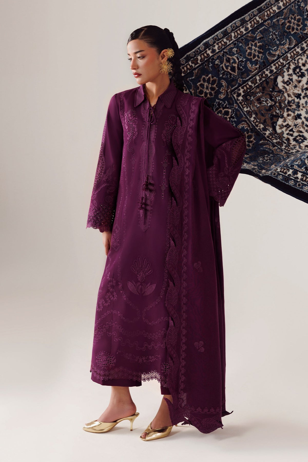 QLW-07 MAHEEN | Qalamkar | Qline Linen Collection 2026