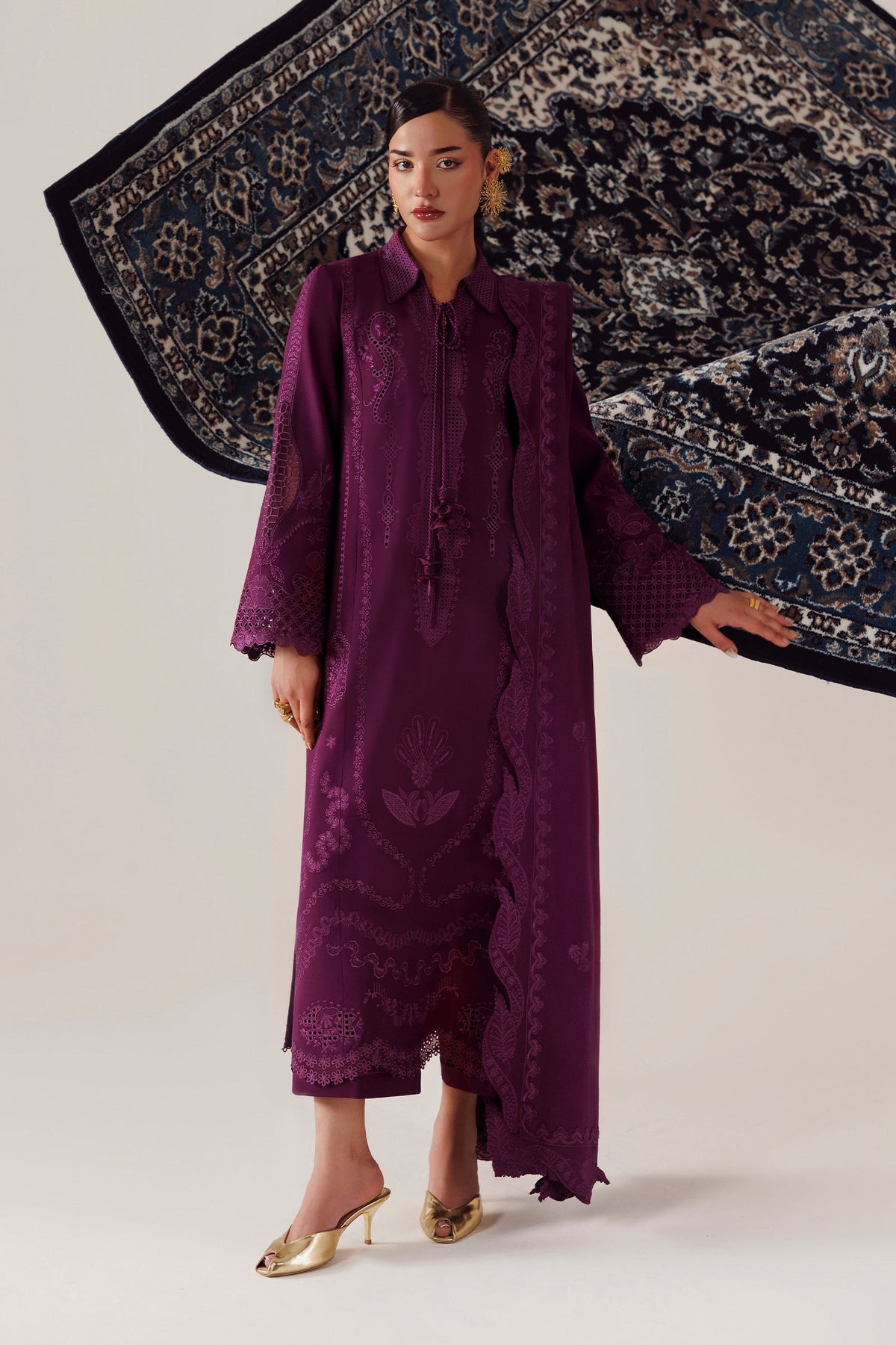 QLW-07 MAHEEN | Qalamkar | Qline Linen Collection 2026