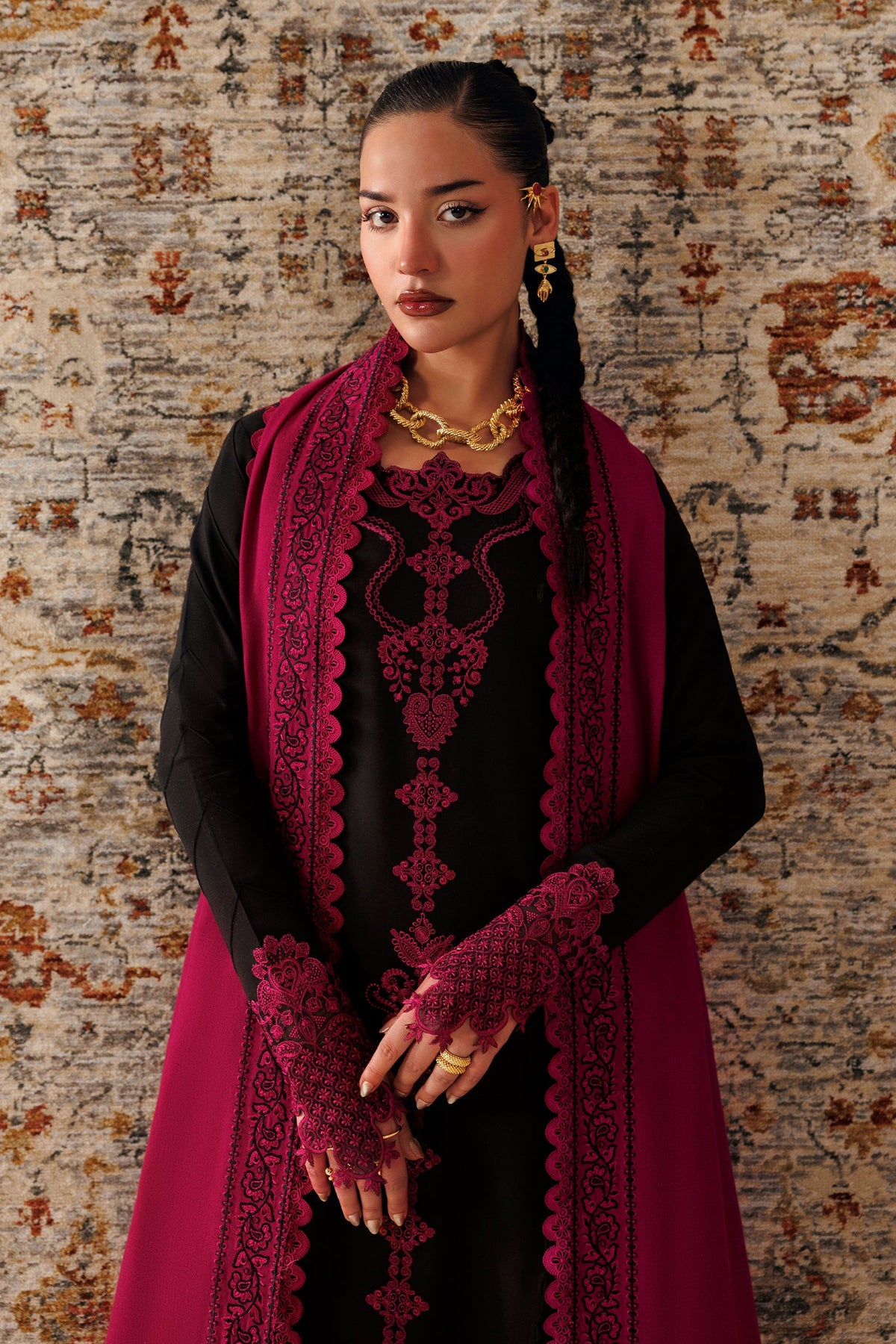 QLW-12 Yani | Qalamkar | Qline Linen Collection 2026