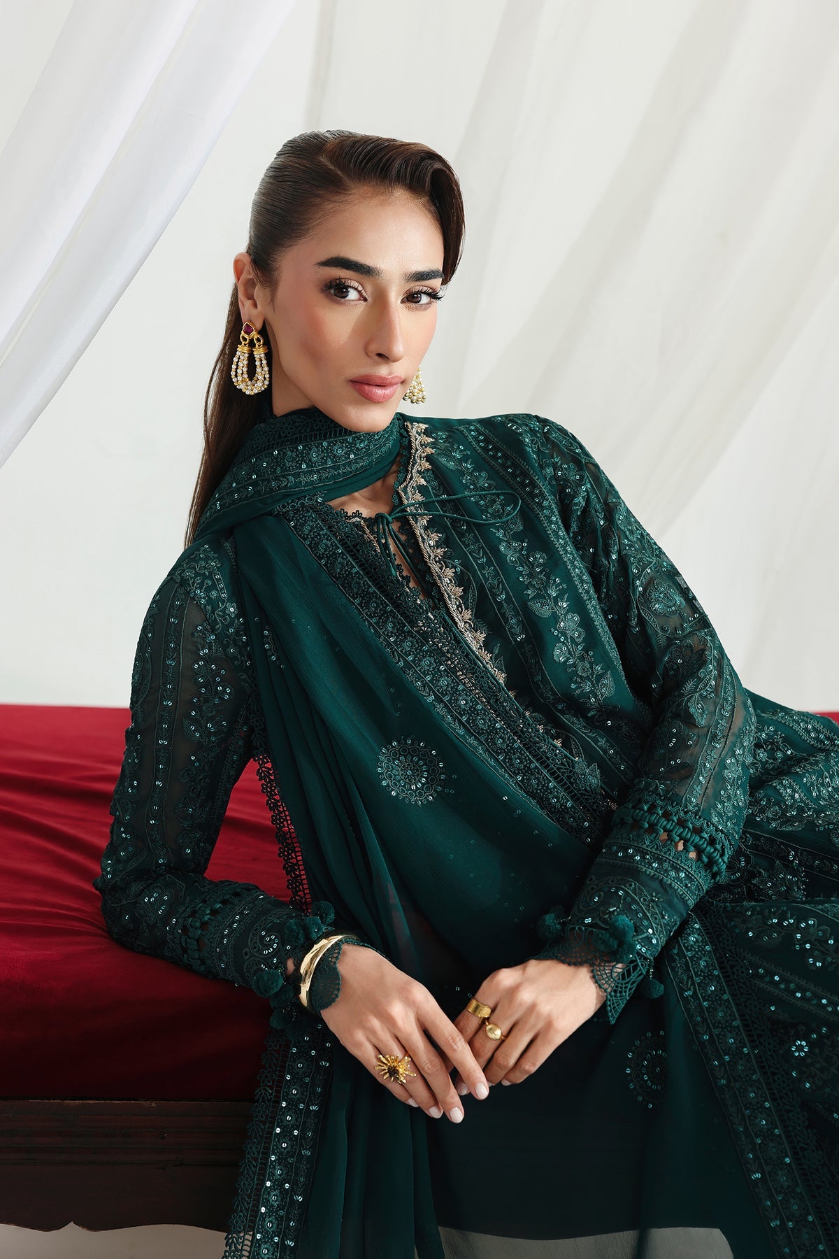 QCC-05 JANAAN | Qalamkar | Chiffon Collection 2026