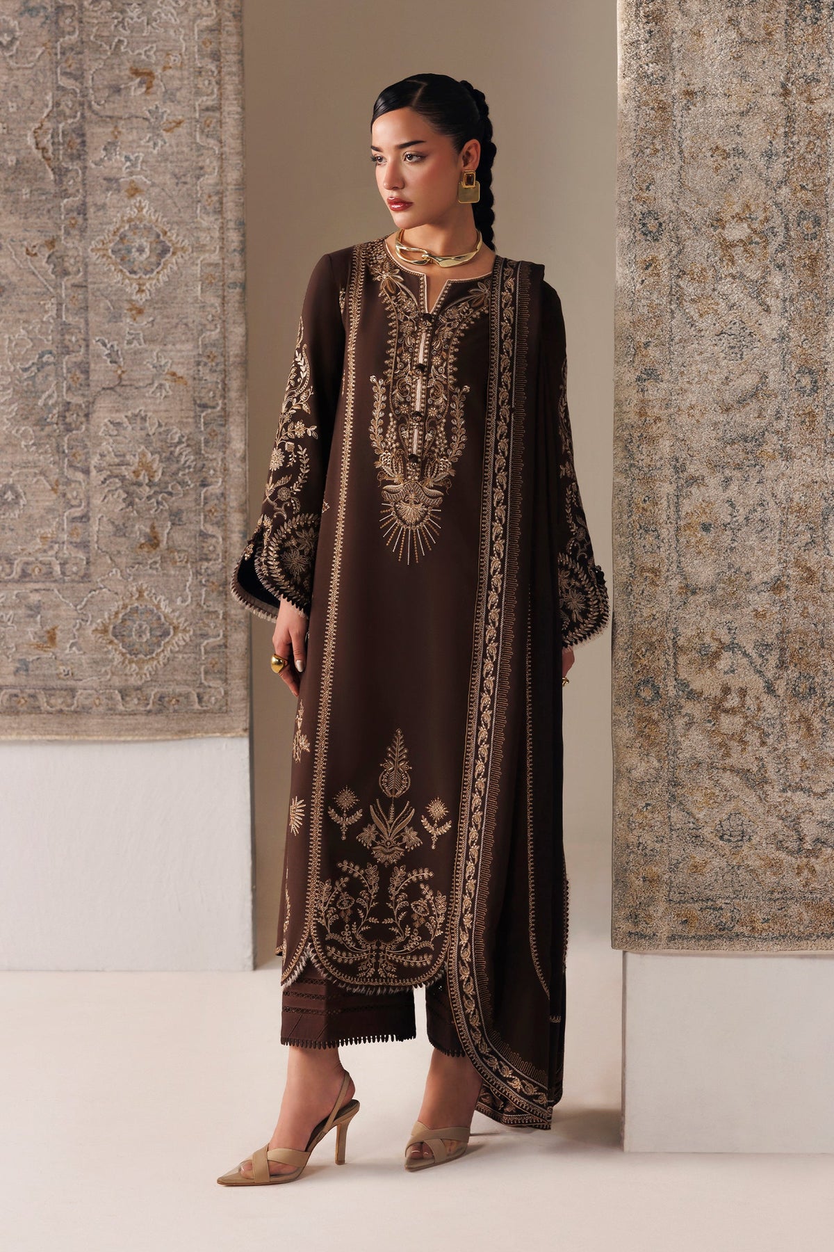 QLW-04 SHAHEEN | Qalamkar | Qline Linen Collection 2026