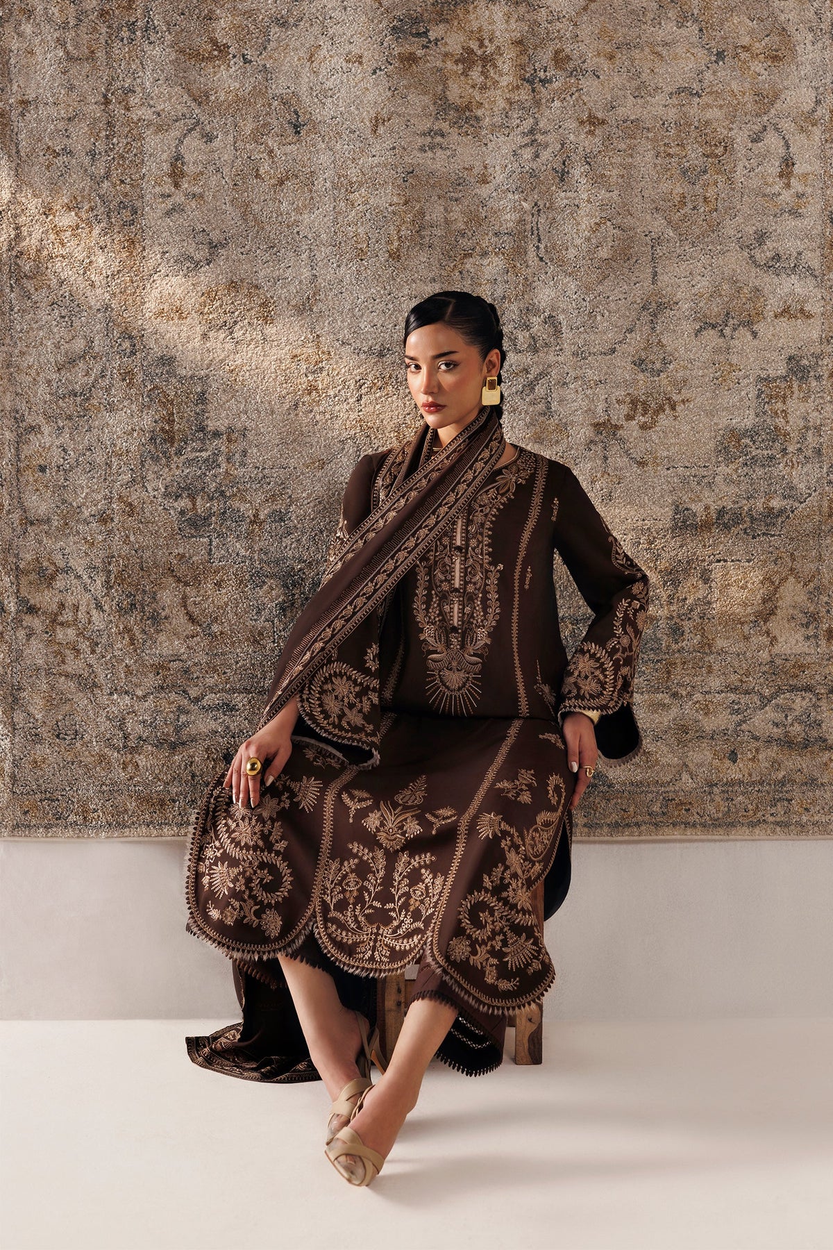 QLW-04 SHAHEEN | Qalamkar | Qline Linen Collection 2026