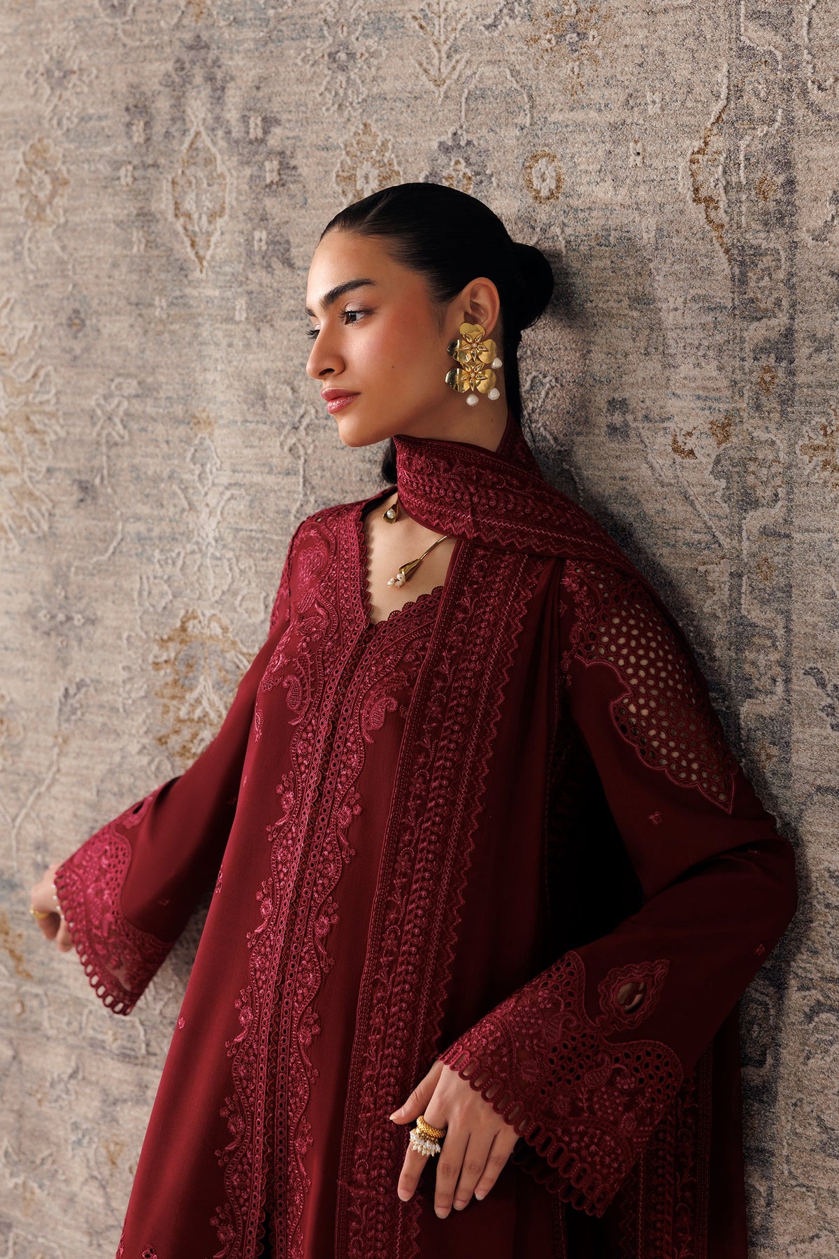 QLW-08 NEIRAH | Qalamkar | Qline Linen Collection 2026