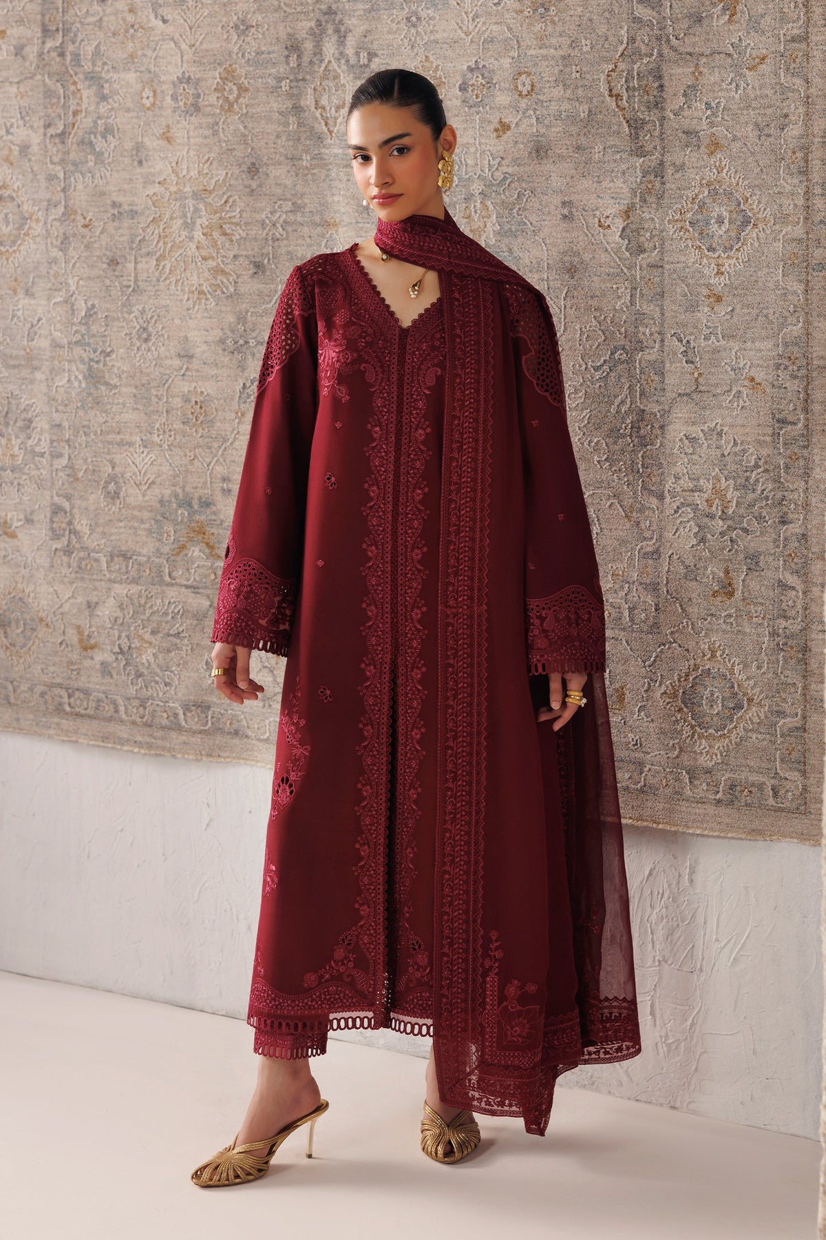 QLW-08 NEIRAH | Qalamkar | Qline Linen Collection 2026