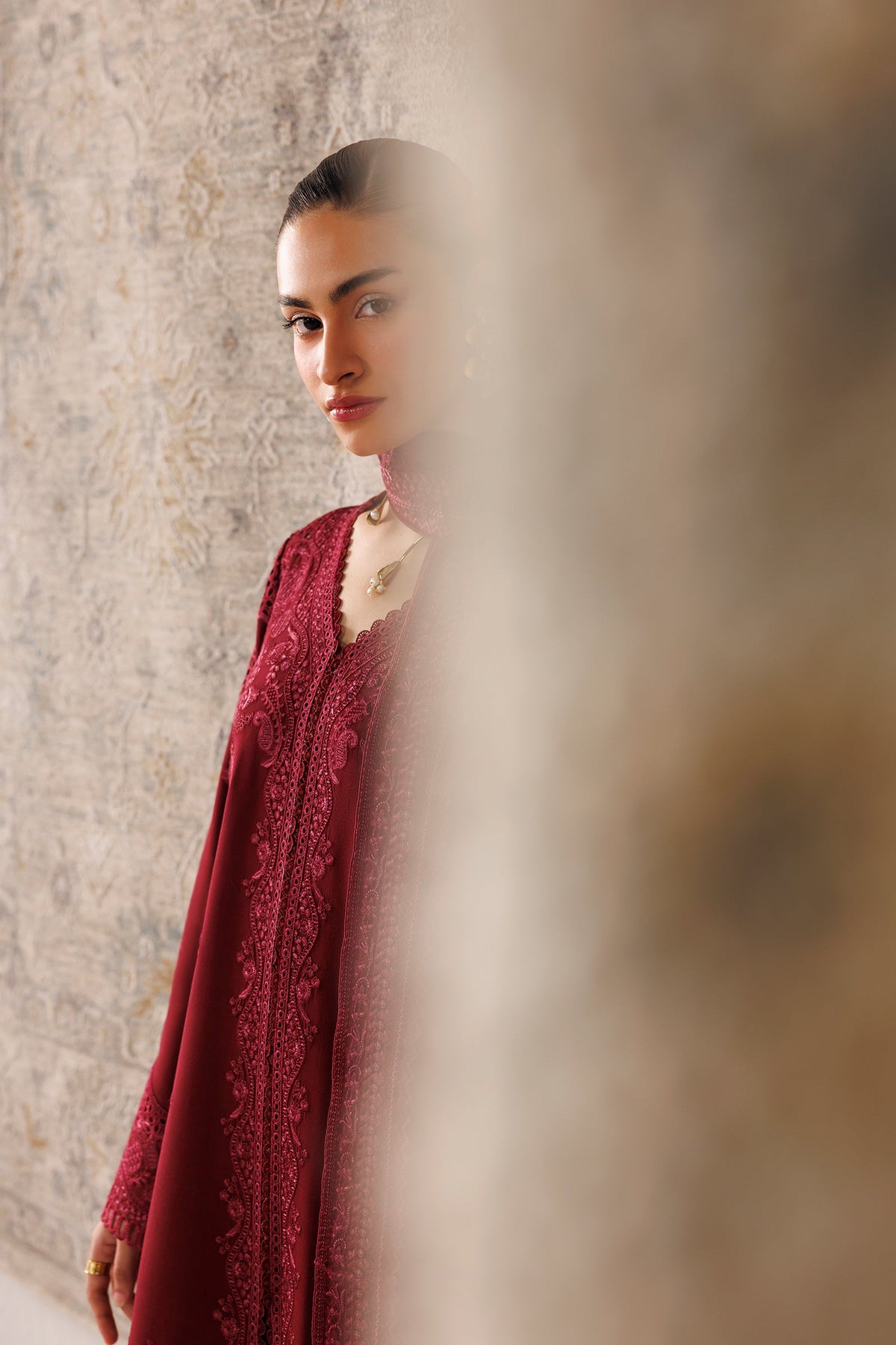 QLW-08 NEIRAH | Qalamkar | Qline Linen Collection 2026