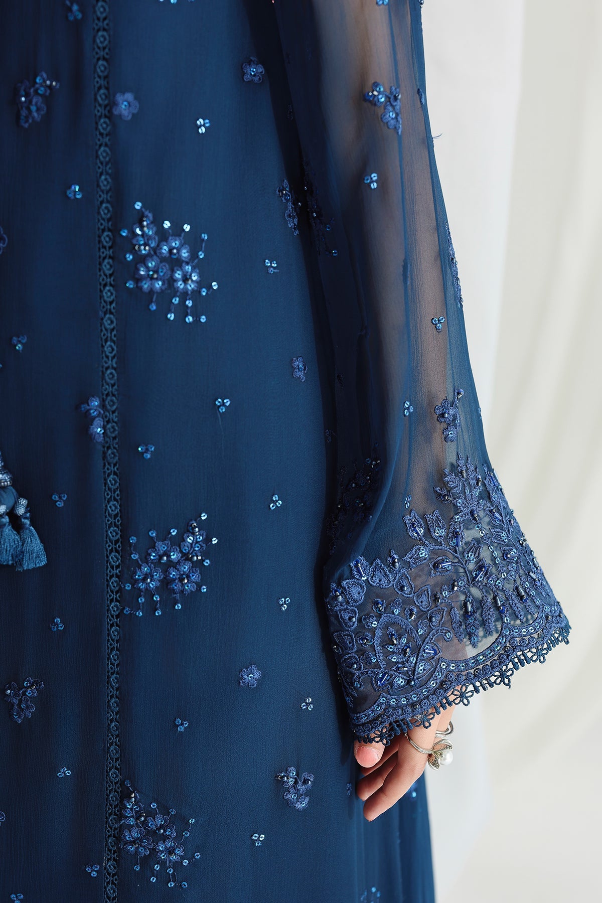 QCC-02 SHIREEN | Qalamkar | Chiffon Collection 2026