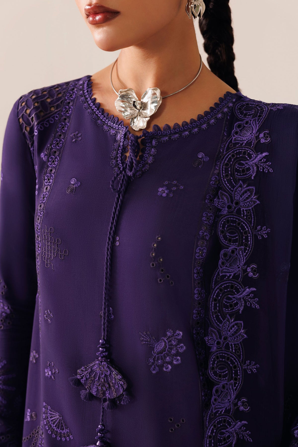 QLW-05 ZEEMAL | Qalamkar | Qline Linen Collection 2026