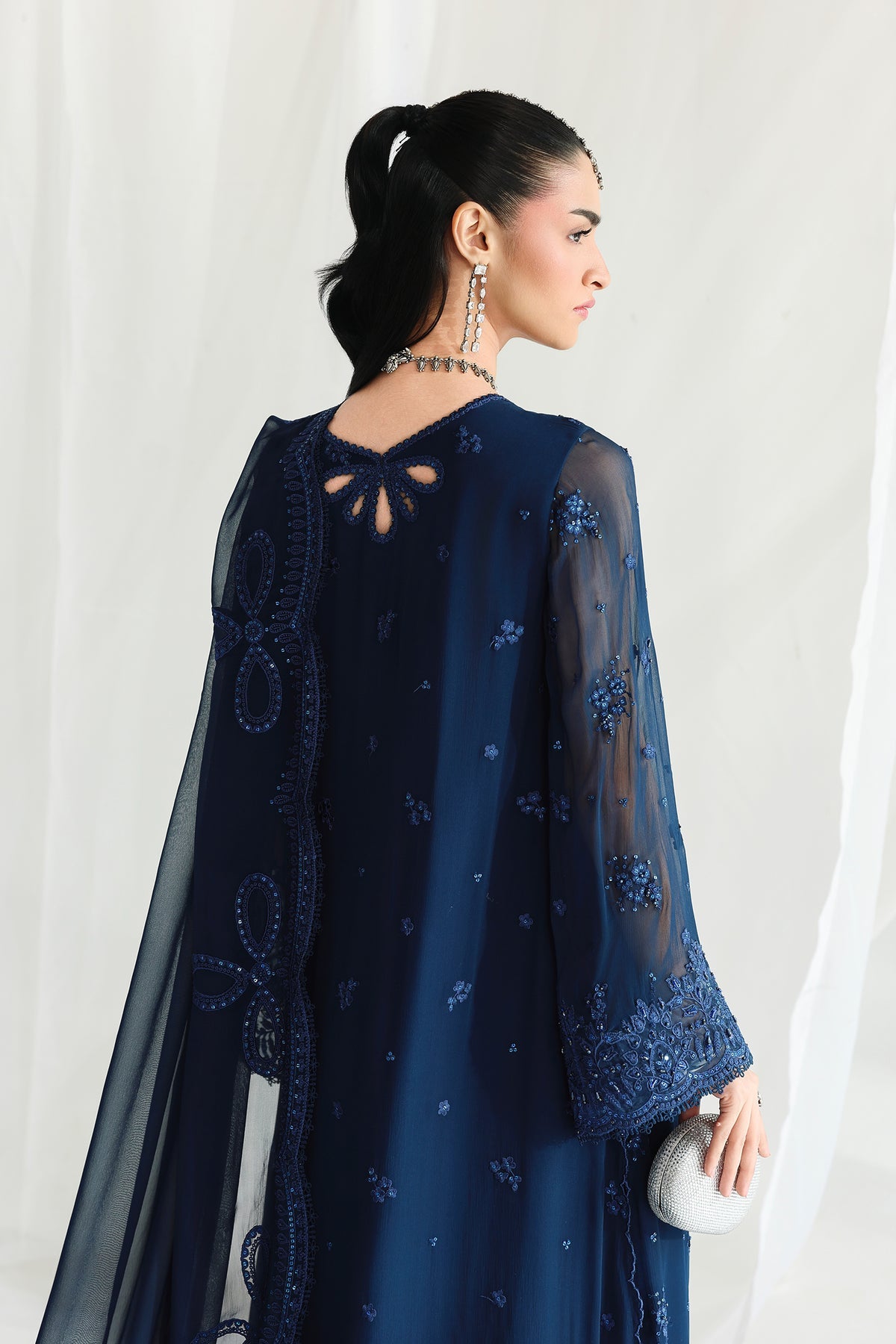 QCC-02 SHIREEN | Qalamkar | Chiffon Collection 2026