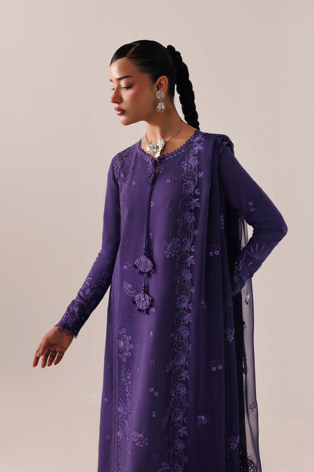 QLW-05 ZEEMAL | Qalamkar | Qline Linen Collection 2026
