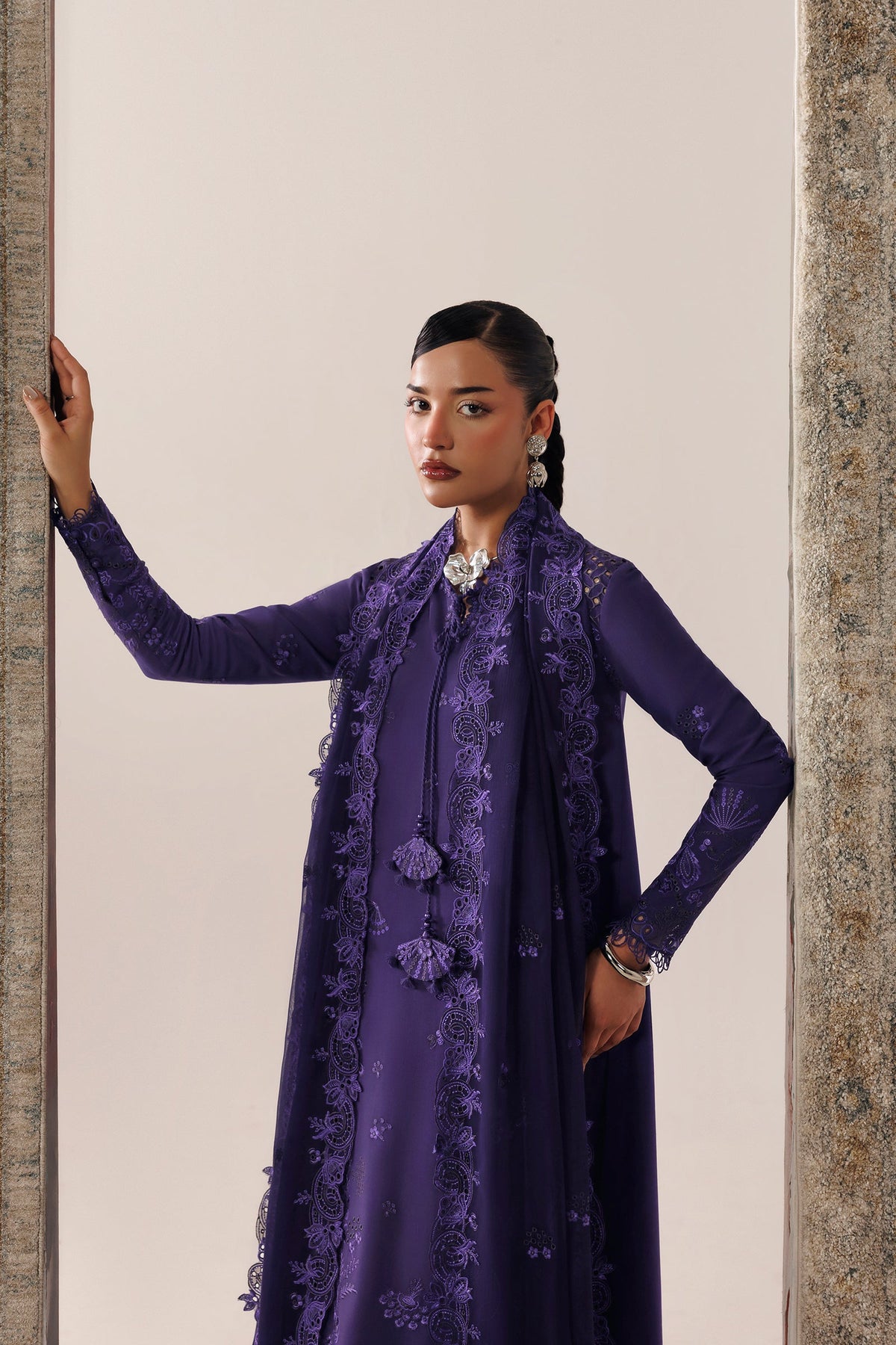 QLW-05 ZEEMAL | Qalamkar | Qline Linen Collection 2026