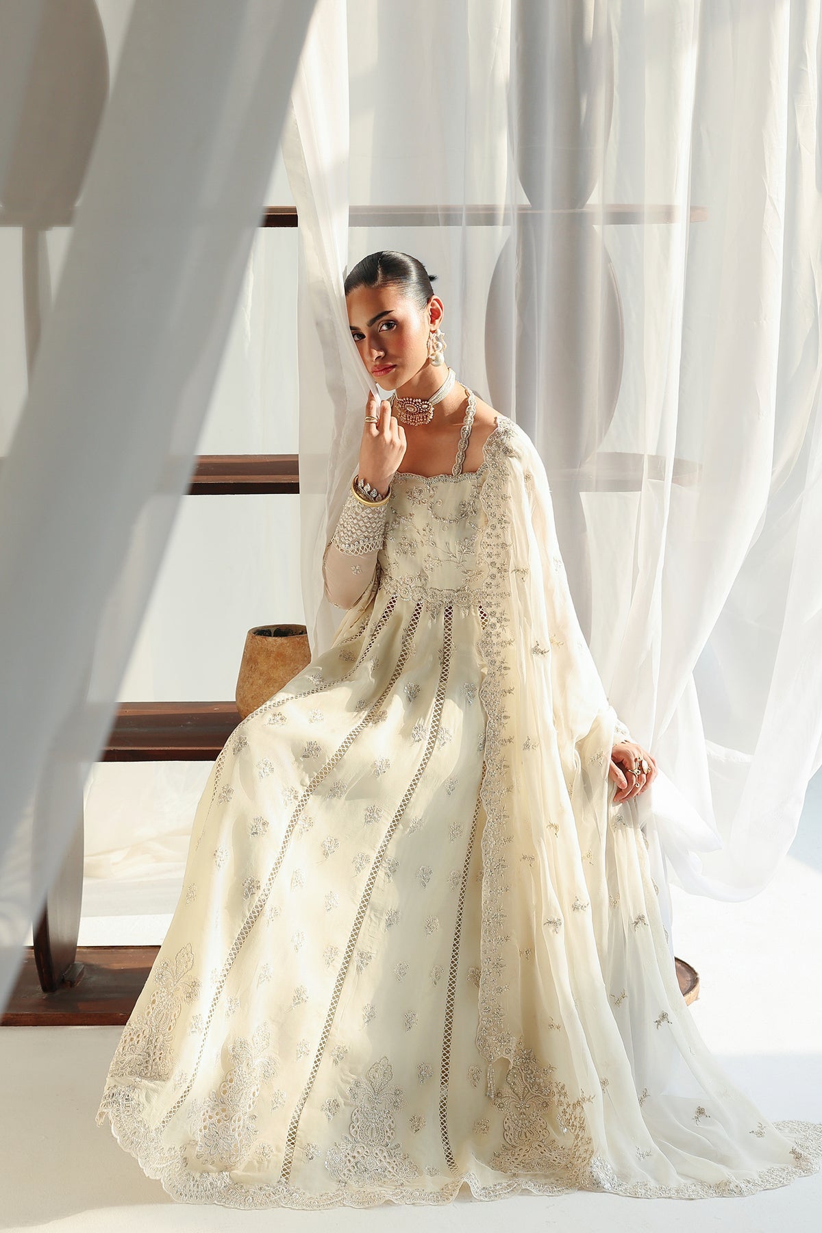 QCC-07 AMERA | Qalamkar | Chiffon Collection 2026