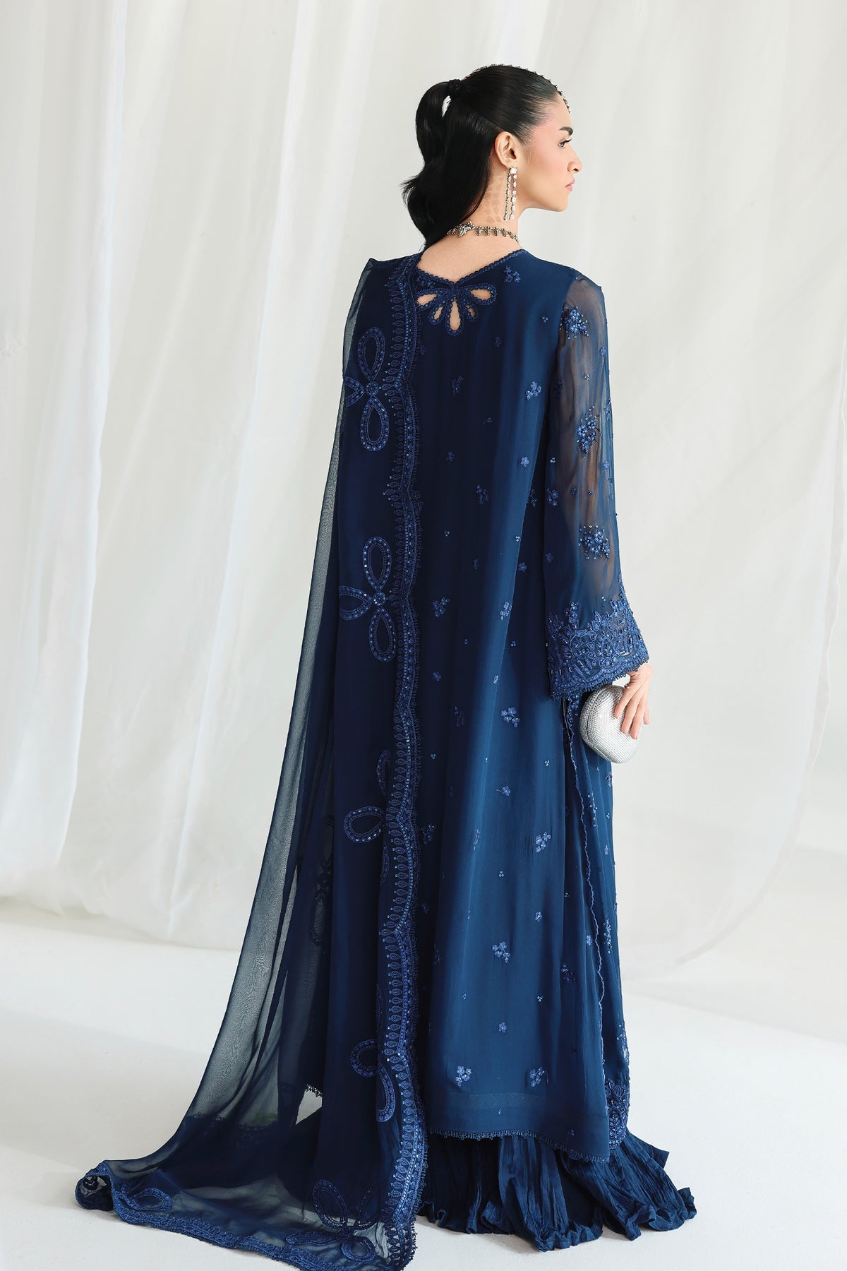 QCC-02 SHIREEN | Qalamkar | Chiffon Collection 2026