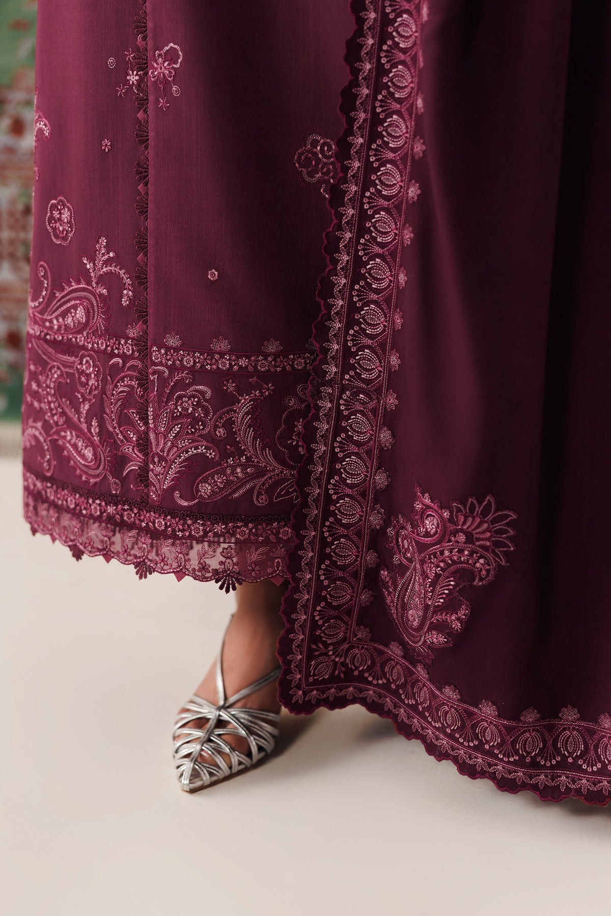 QLW-14 FARWA | Qalamkar | Qline Linen Collection 2026