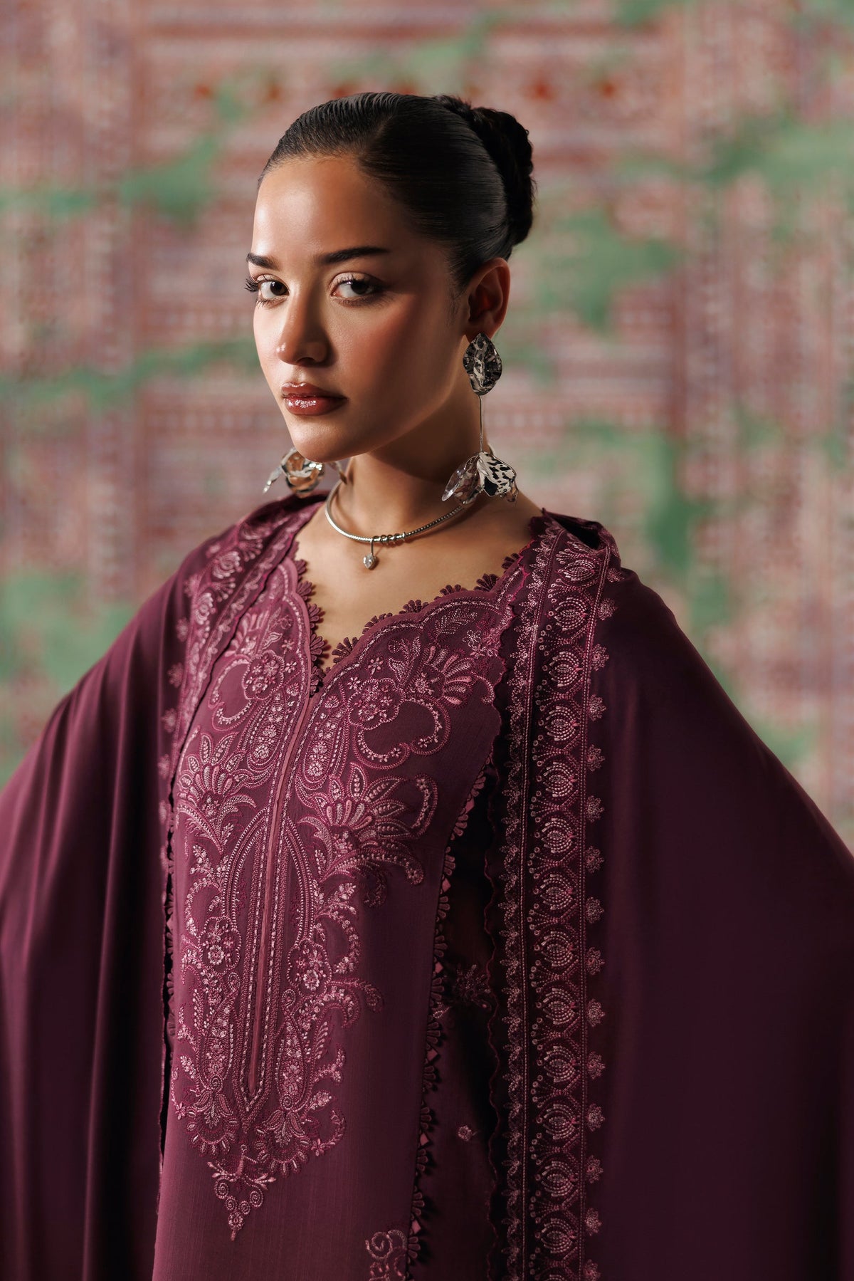 QLW-14 FARWA | Qalamkar | Qline Linen Collection 2026