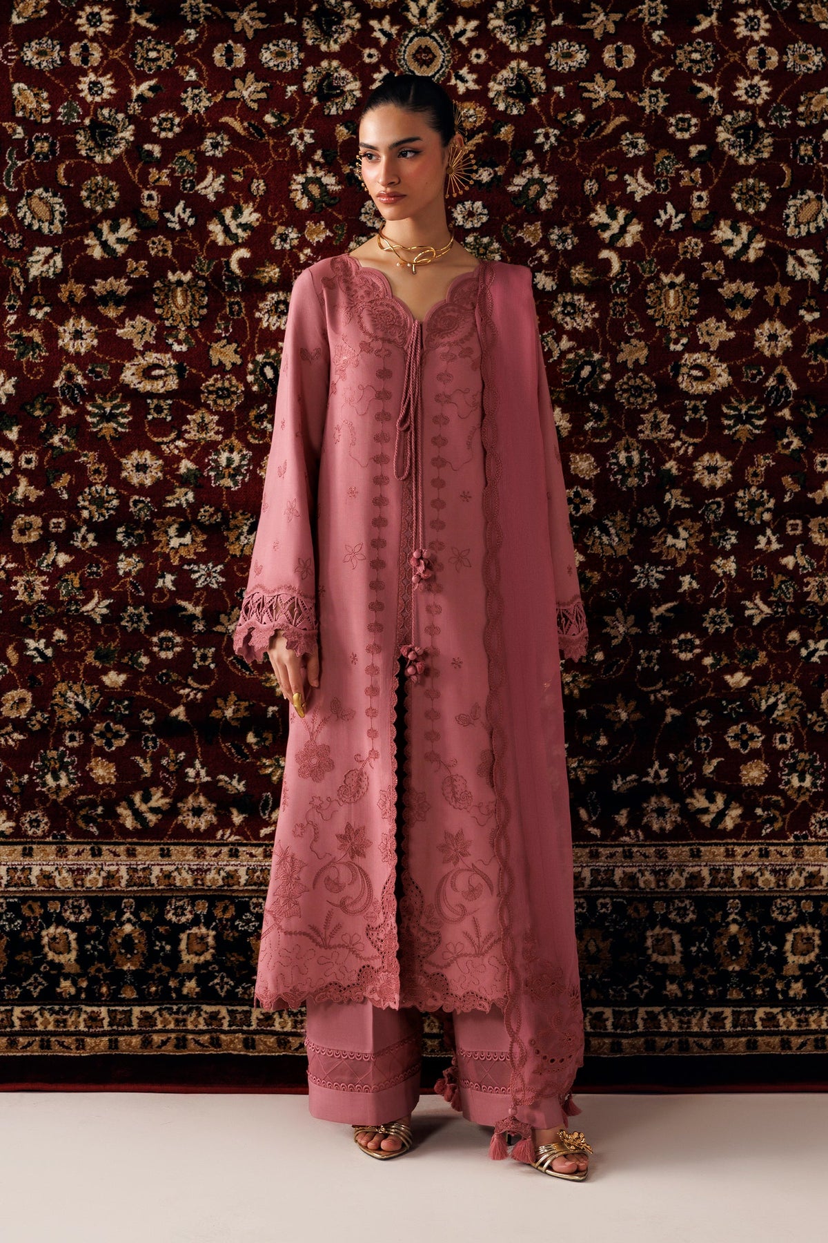 QLW-13 DANIYA | Qalamkar | Qline Linen Collection 2026