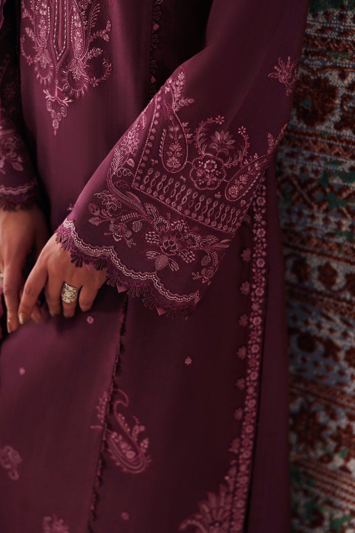 QLW-14 FARWA | Qalamkar | Qline Linen Collection 2026