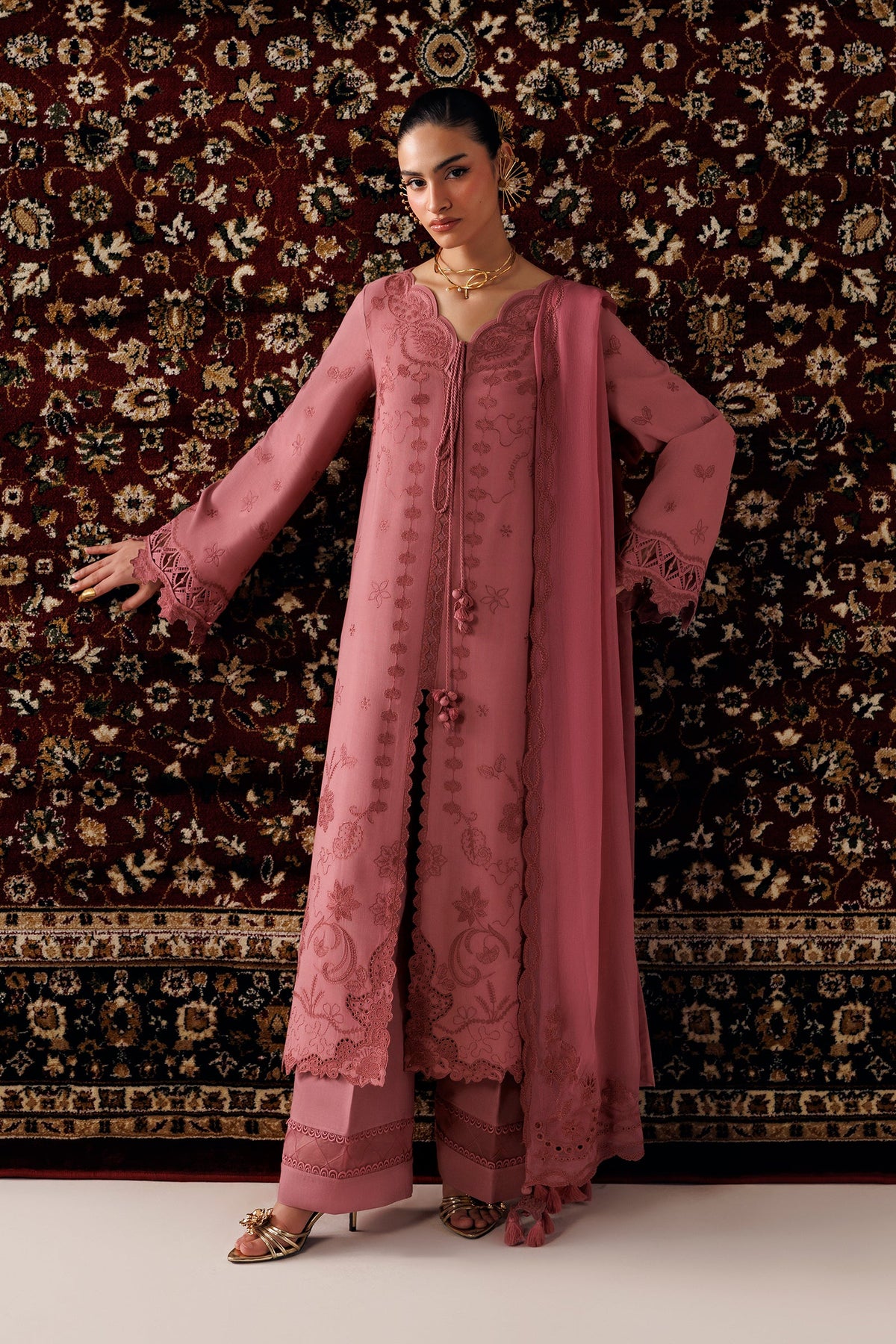 QLW-13 DANIYA | Qalamkar | Qline Linen Collection 2026