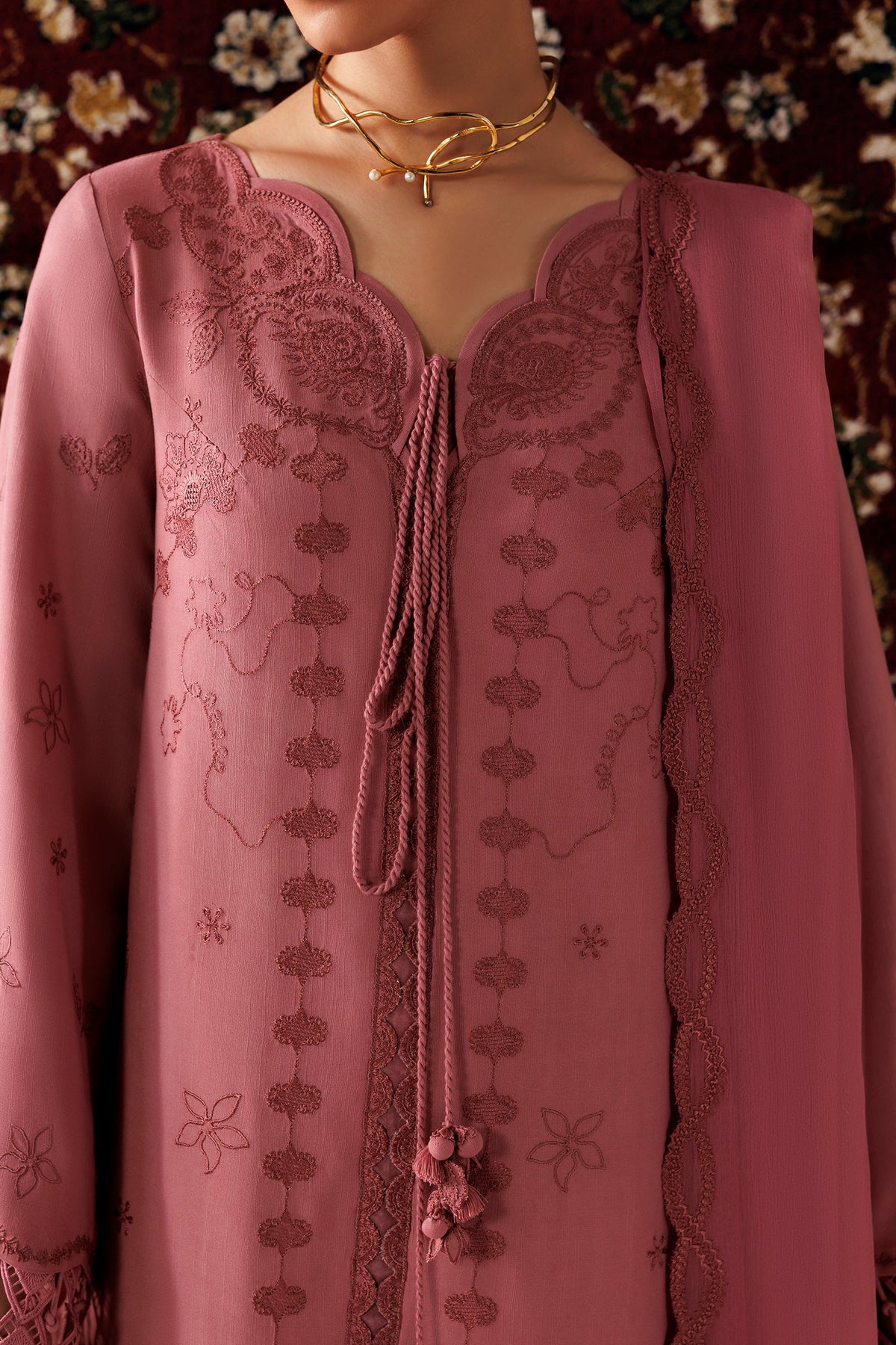 QLW-13 DANIYA | Qalamkar | Qline Linen Collection 2026