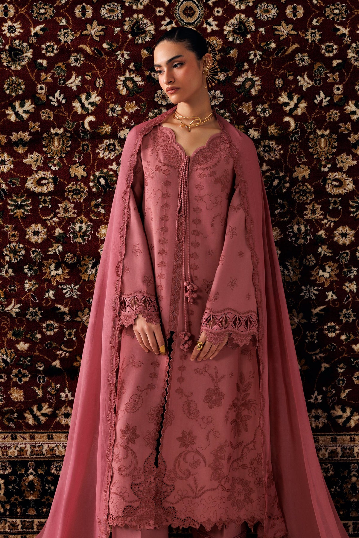 QLW-13 DANIYA | Qalamkar | Qline Linen Collection 2026