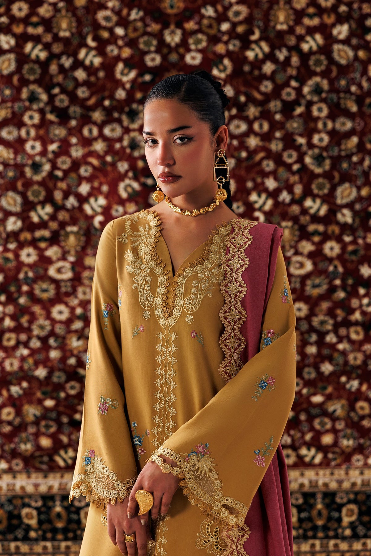 QLW-06 NYRA | Qalamkar | Qline Linen Collection 2026