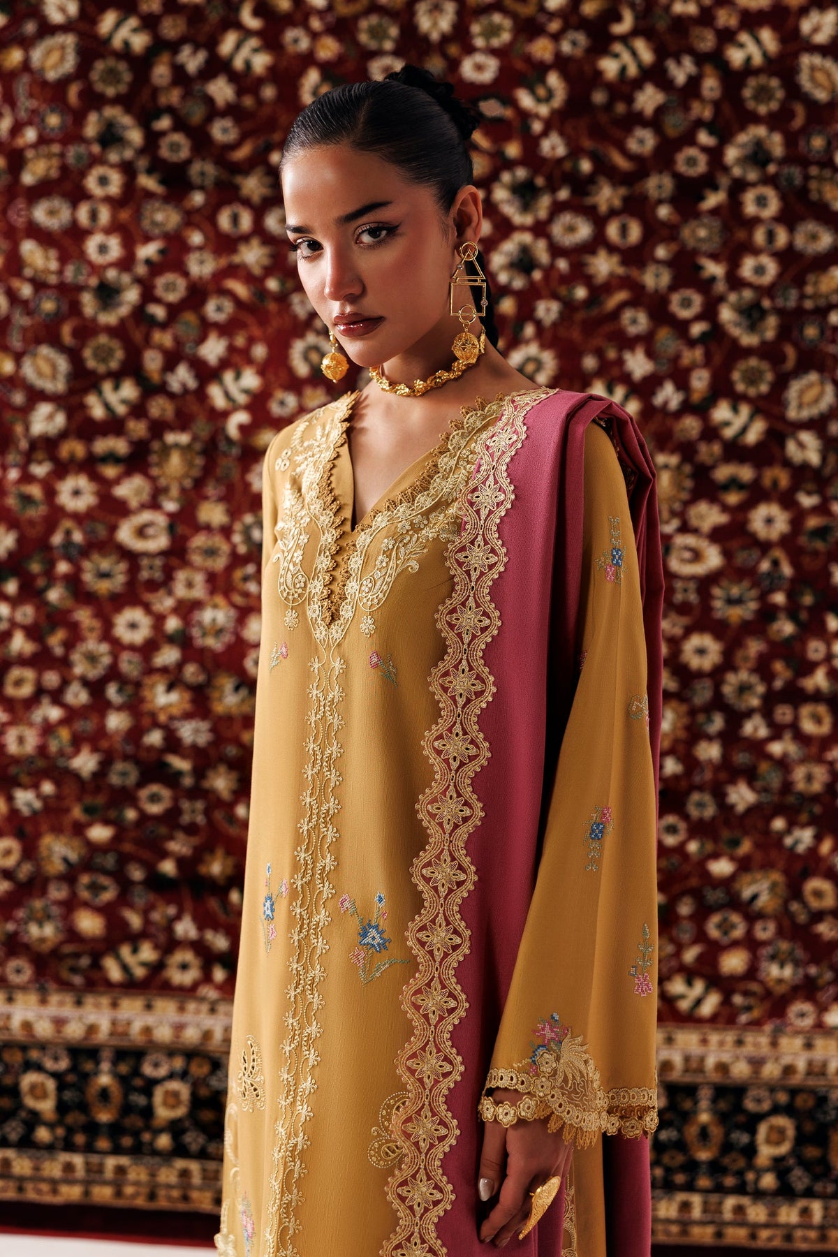 QLW-06 NYRA | Qalamkar | Qline Linen Collection 2026