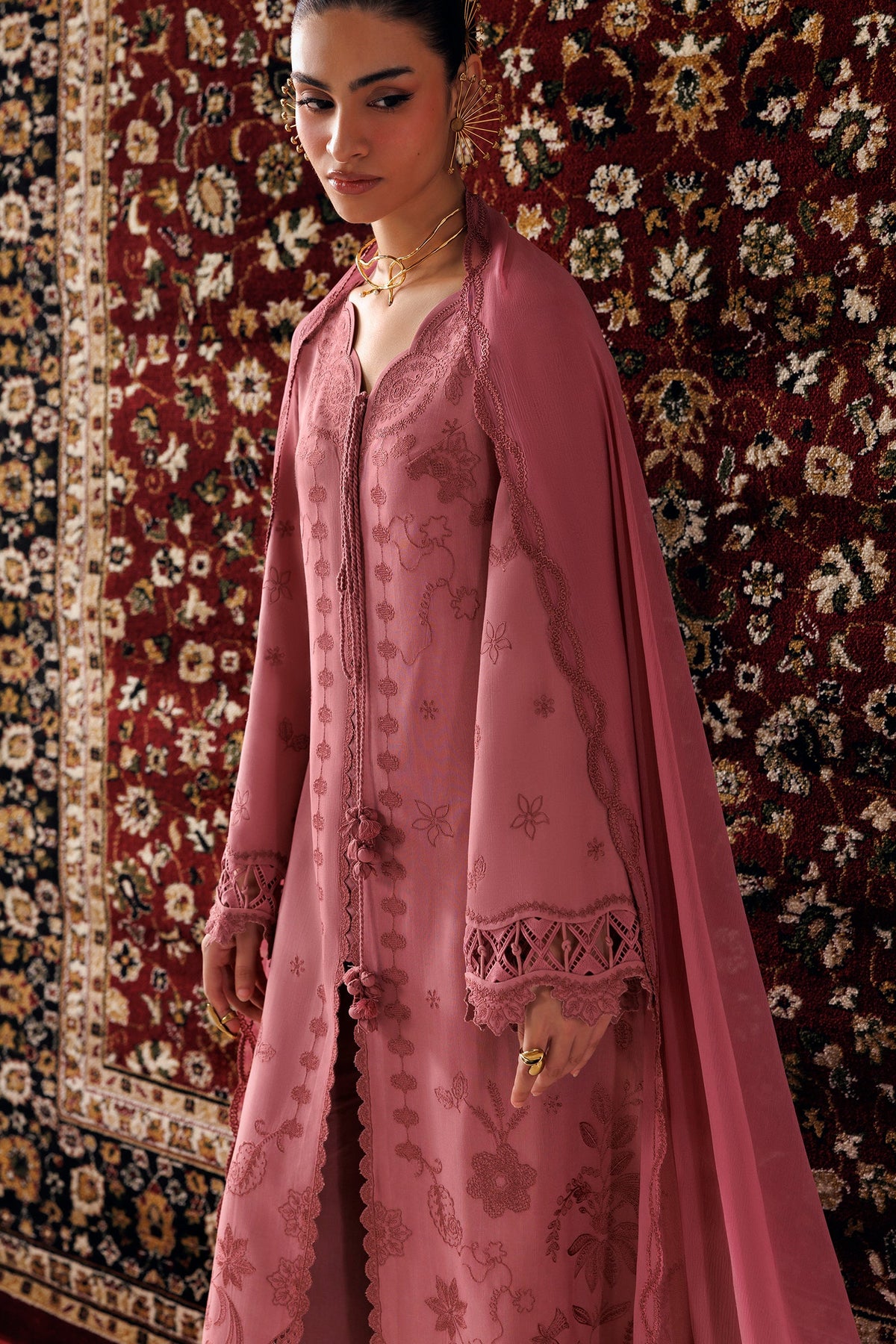 QLW-13 DANIYA | Qalamkar | Qline Linen Collection 2026
