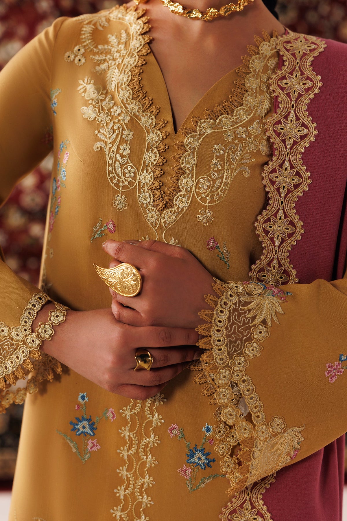 QLW-06 NYRA | Qalamkar | Qline Linen Collection 2026