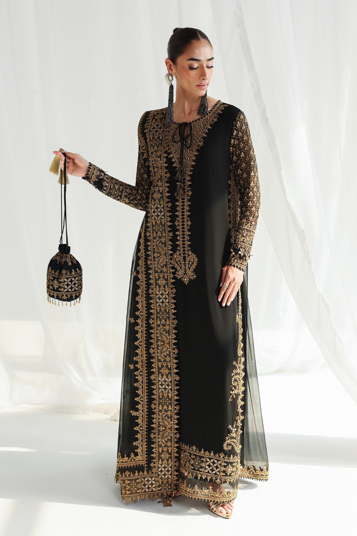 QCC-06 WALIYA | Qalamkar | Chiffon Collection 2026