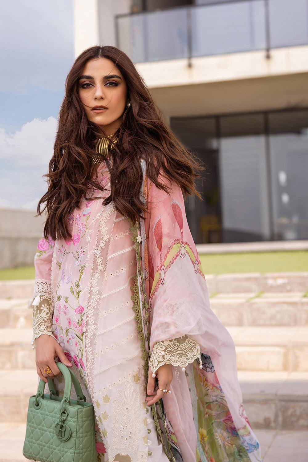 LAUREL - SRLL24-01 | Saira Rizwan | Luxury Lawn 2024