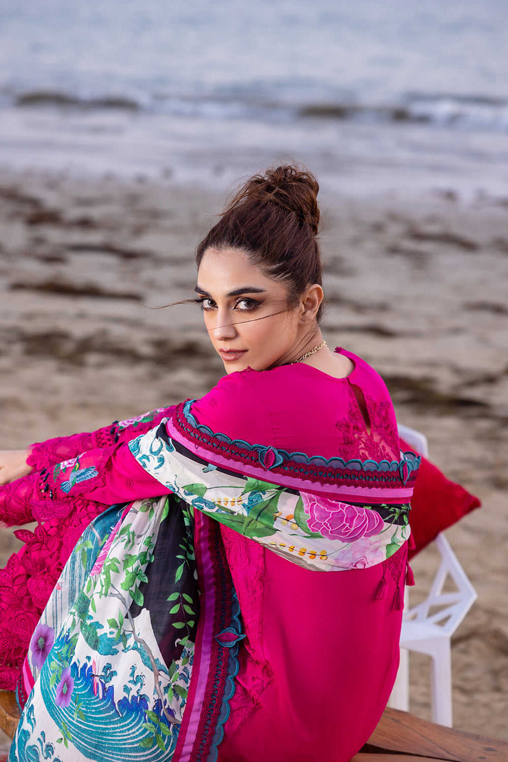 DAMASK - SRLL24-08 | Saira Rizwan | Luxury Lawn 2024
