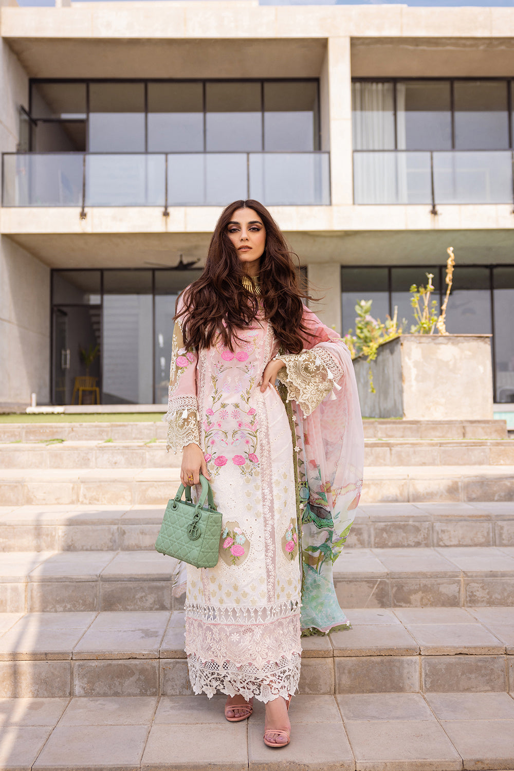 LAUREL - SRLL24-01 | Saira Rizwan | Luxury Lawn 2024