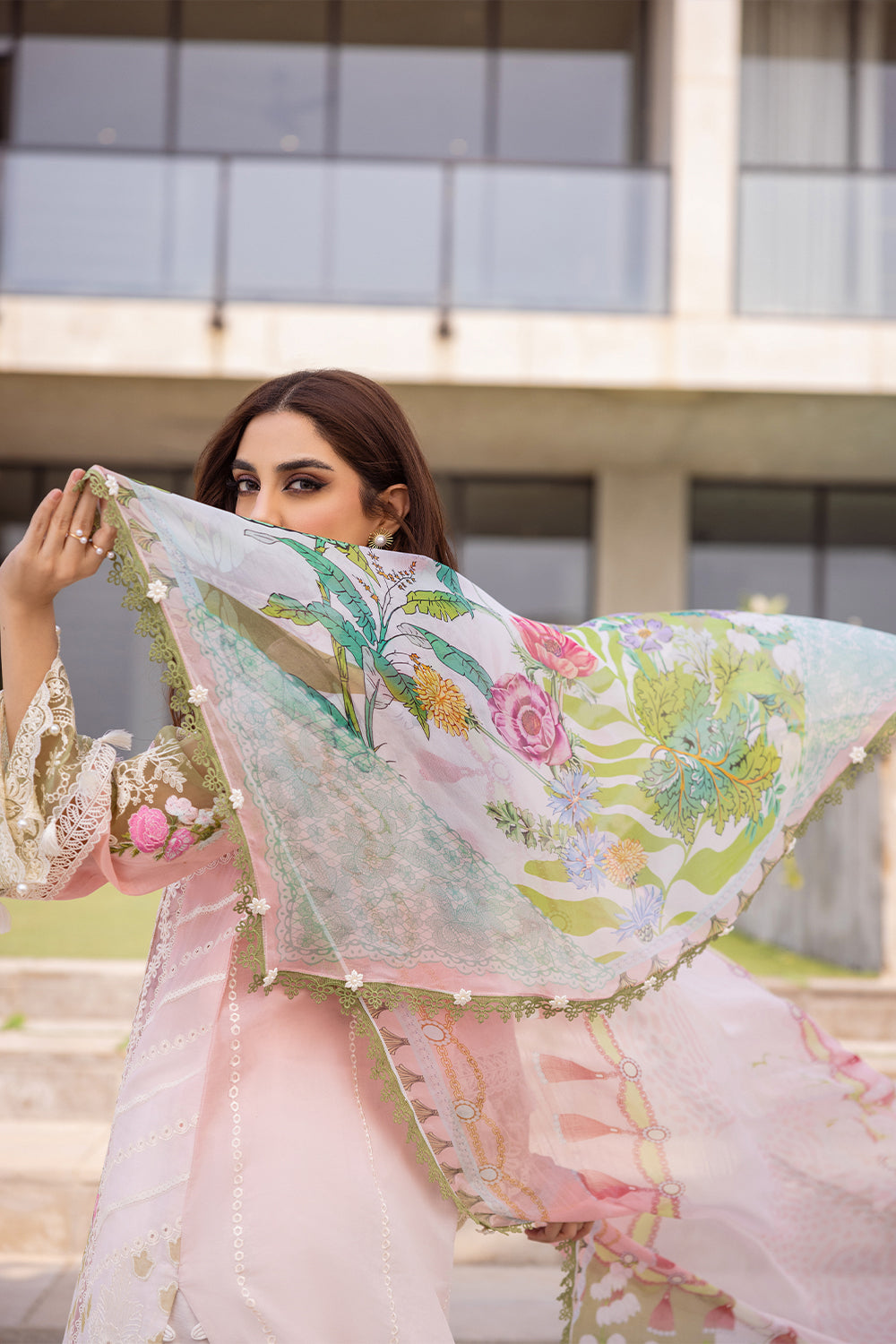 LAUREL - SRLL24-01 | Saira Rizwan | Luxury Lawn 2024