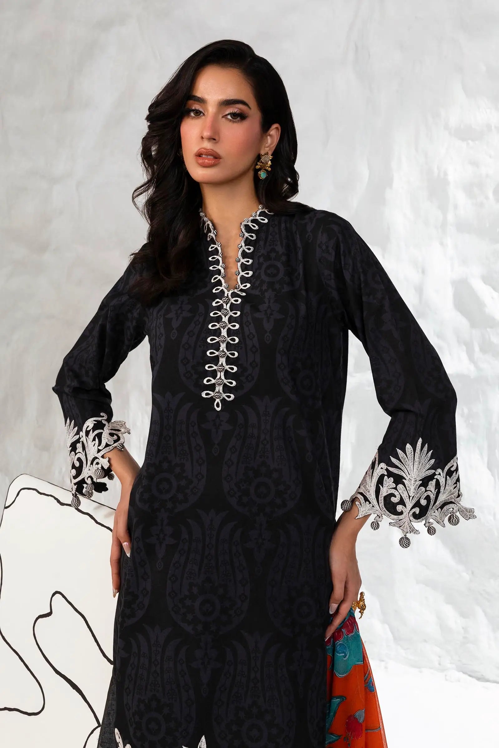 M242-003A-CI | Sana Safinaz | Muzlin Lawn 2024 Volume 2