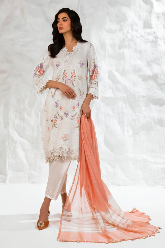 M242-007B-DG | Sana Safinaz | Muzlin Lawn 2024 Volume 2