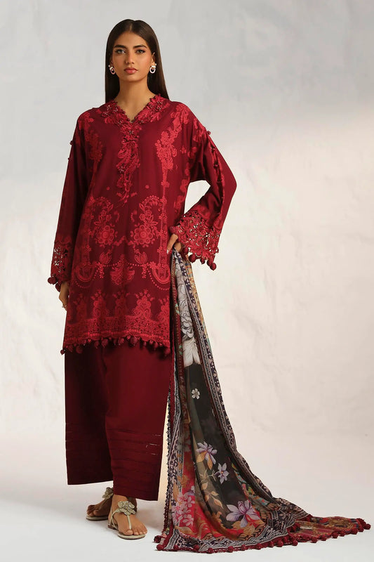 M242-008B-CK | Sana Safinaz | Muzlin Lawn 2024 Volume 2