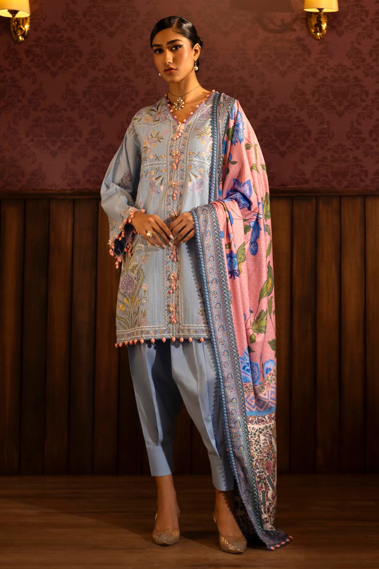 M243-010B-3AP | Sana Safinaz | Muzlin Winter 2024
