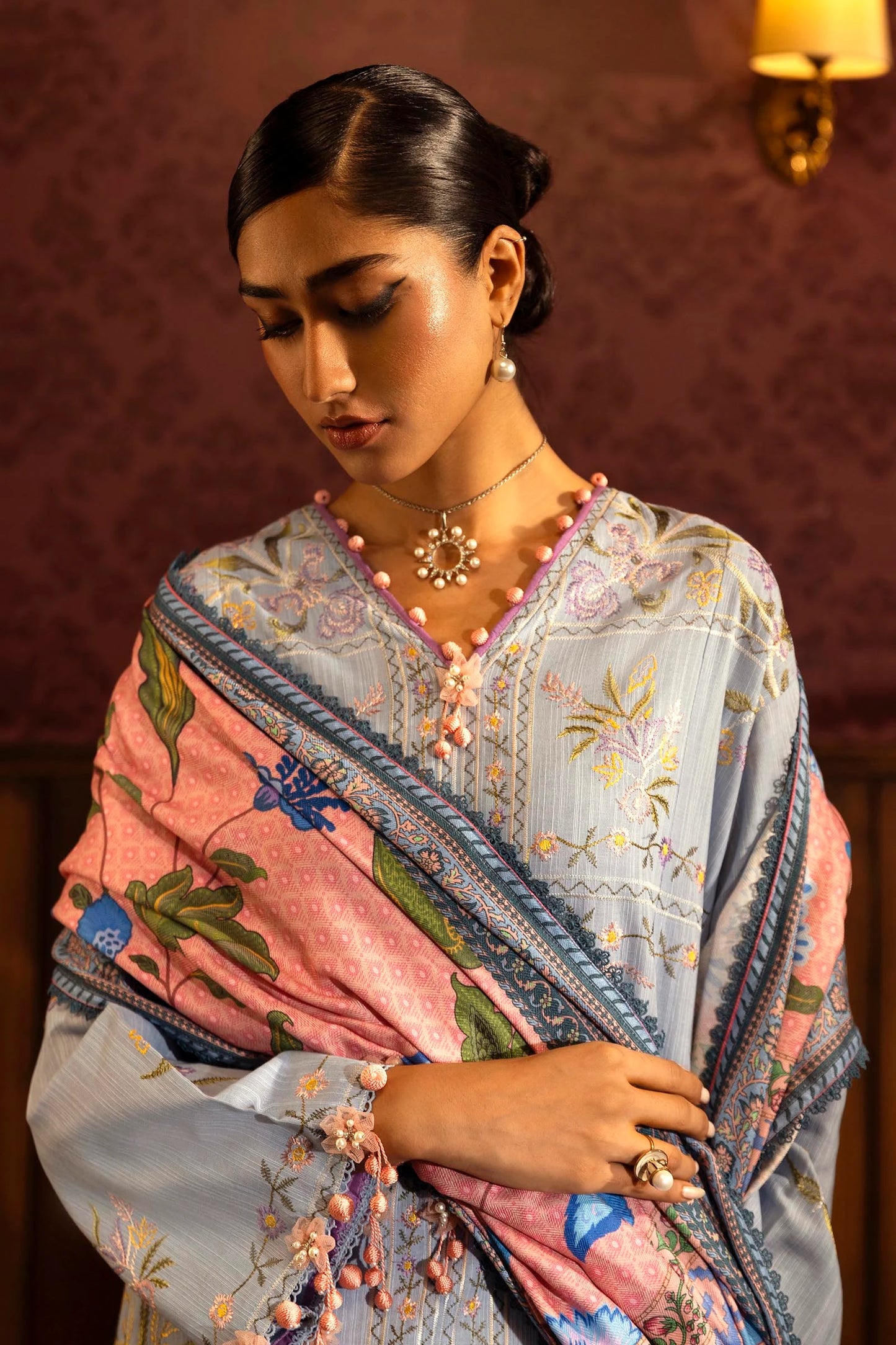 M243-010B-3AP | Sana Safinaz | Muzlin Winter 2024